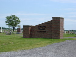 Photo of entrance to Sandoval Cemetery